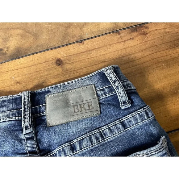 BKE Jeans Mens Size 25S Aiden Bootleg Bootcut Embroidered Denim - Picture 7 of 10